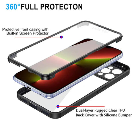 Folie de protectie Techsuit ColorVerse 360 Series + compatibil cu iPhone 13 Pro, Roz