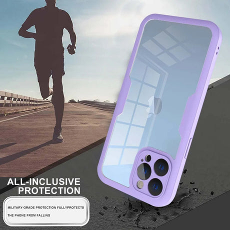 Folie de protectie Techsuit ColorVerse 360 Series + compatibil cu iPhone 13 Pro, Roz