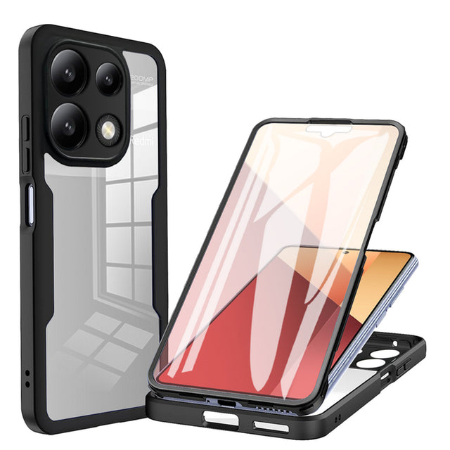 Folie de protectie Techsuit ColorVerse 360 Series + -Xiaomi Redmi Note 13 Pro 4G / Poco M6 Pro 4G compatibil cu Black