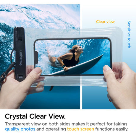 Spigen Waterproof Case A610 (AMP04530), IPX8, for Phone, max 6.9", Transparent