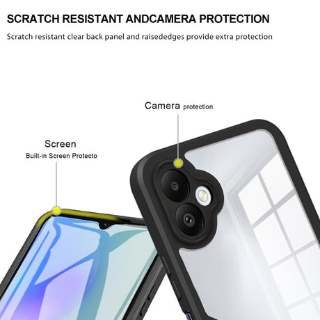 Folie de protectie Techsuit ColorVerse 360 Series + compatibil cu Samsung Galaxy A05, Negru