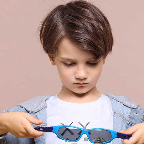 Techsuit Sunglasses Polarised (816-C3), for Kids, Sport Type, Roz / Green