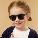 Techsuit Sunglasses Polarised (8308-C27), for Babies, Round Shape, with Strap, Lake Blue / Roz