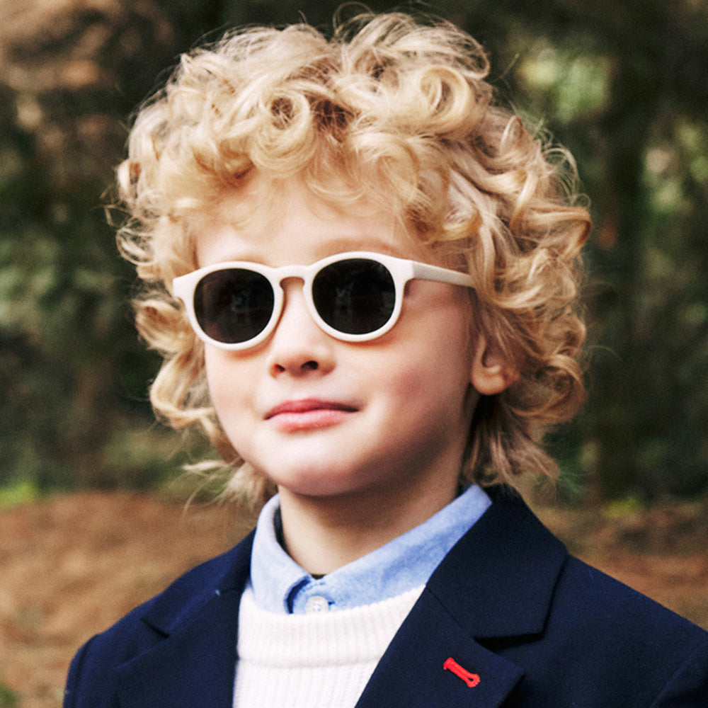 Techsuit Sunglasses Polarised (8308-C27), for Babies, Round Shape, with Strap, Lake Blue / Roz