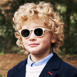 Techsuit Sunglasses Polarised (8308-C27), for Babies, Round Shape, with Strap, Lake Blue / Roz