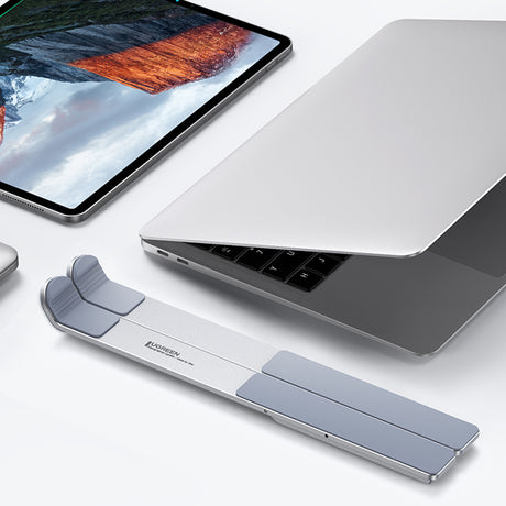 Suport Laptop Ugreen LP451 (40289), Pliabil, Pernuțe Silicon, Argintiu