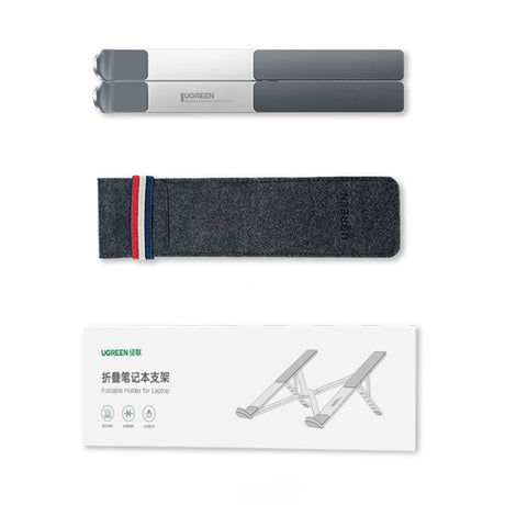 Suport Laptop Ugreen LP451 (40289), Pliabil, Pernuțe Silicon, Argintiu