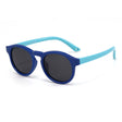 Techsuit Sunglasses Polarised (8308-C28), for Babies, Round Shape, with Strap, Albastru Inchis / Sky Blue