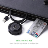 Hub/Dock Ugreen Connection Hub CR106 (20277), USB-A to 4xUSB-A 2.0, with Cable, 1m, Negru