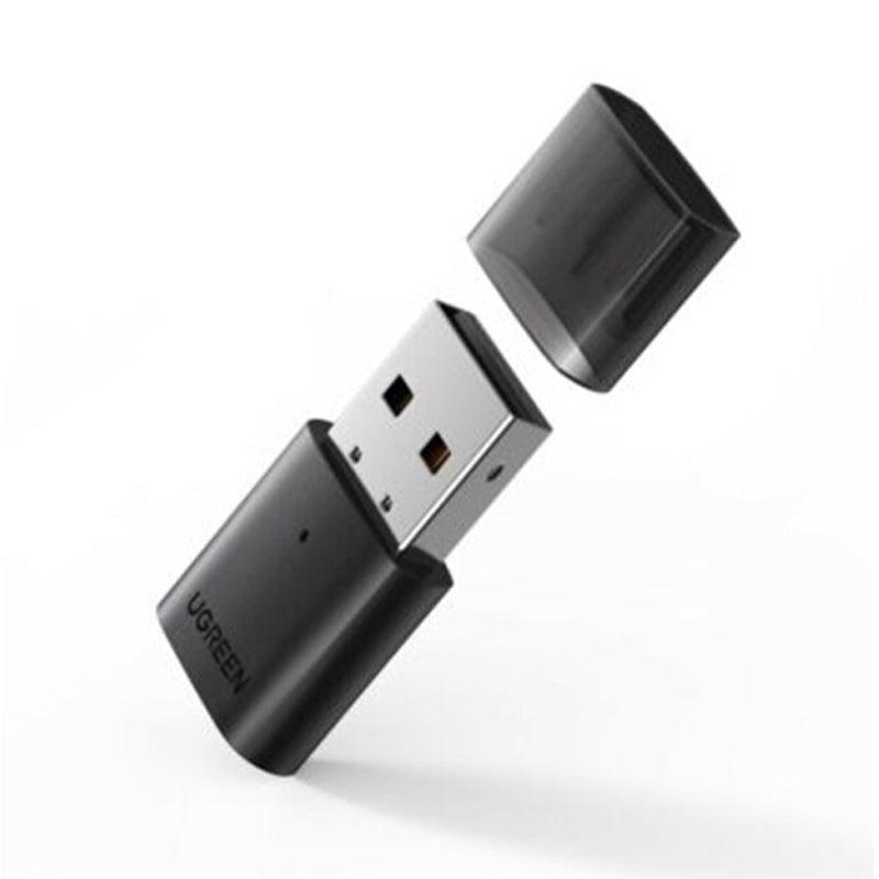 Adaptor Ugreen Wireless Adapter Bluetooth CM390 (80889), for Keyboards, Phones, Earphones, Negru