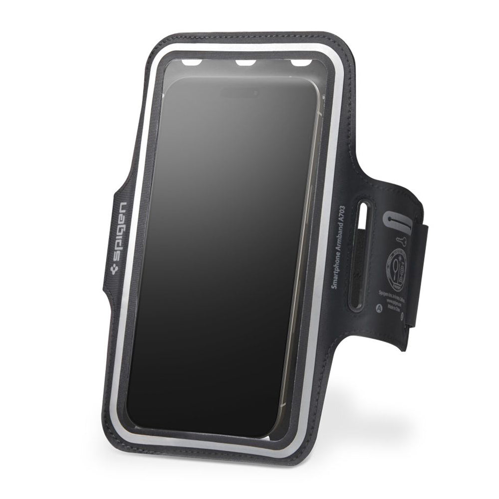 Spigen Sports Armband Dynamic Shield A703 (AMP07187), Waterproof, Lightweight, 6.9 inch, Negru