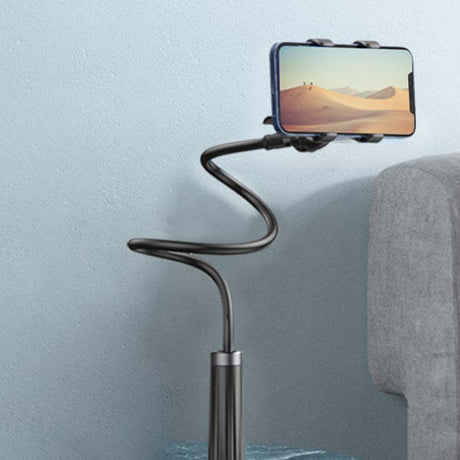 Suport Ugreen LP113 (80906), Clamp Grip, Ajustable Arm (120cm), 360° Rotation, for Phone with max 7.2", Negru