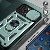 Husa de protectie Techsuit CamShield Series compatibil cu iPhone 13 Pro, Verde