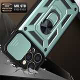 Husa de protectie Techsuit CamShield Series compatibil cu iPhone 13 Pro, Verde