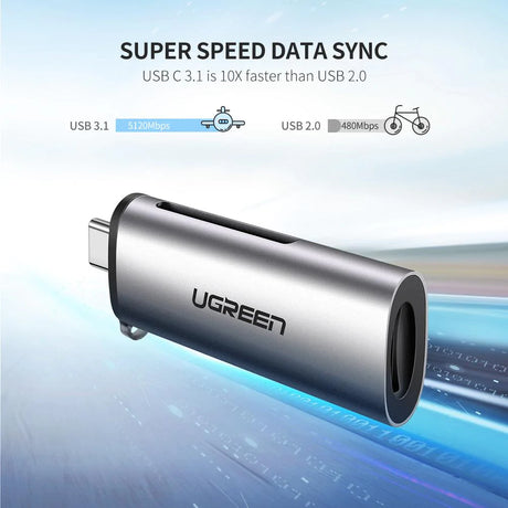 Cititor de Carduri tip C, SD, TF, 5Gbps - Ugreen CM184 (50704) - Gray