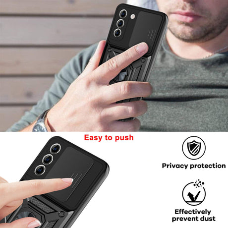 Husa de protectie Techsuit CamShield Series compatibil cu Samsung Galaxy S21 Plus 5G, Negru