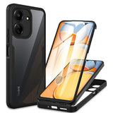 Folie de protectie Techsuit ColorVerse 360 Series + compatibil cu Xiaomi Redmi 13C 4G / Poco C65, Negru