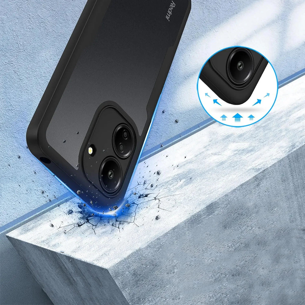 Folie de protectie Techsuit ColorVerse 360 Series + compatibil cu Xiaomi Redmi 13C 4G / Poco C65, Negru