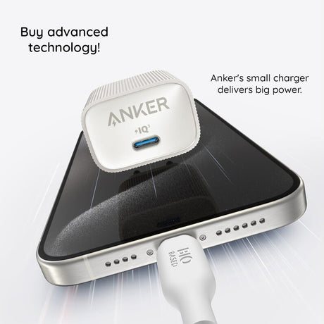 Incarcator Anker Nano 4 (A2337G21), Type-C, 30W, PowerIQ 3.0, Alb