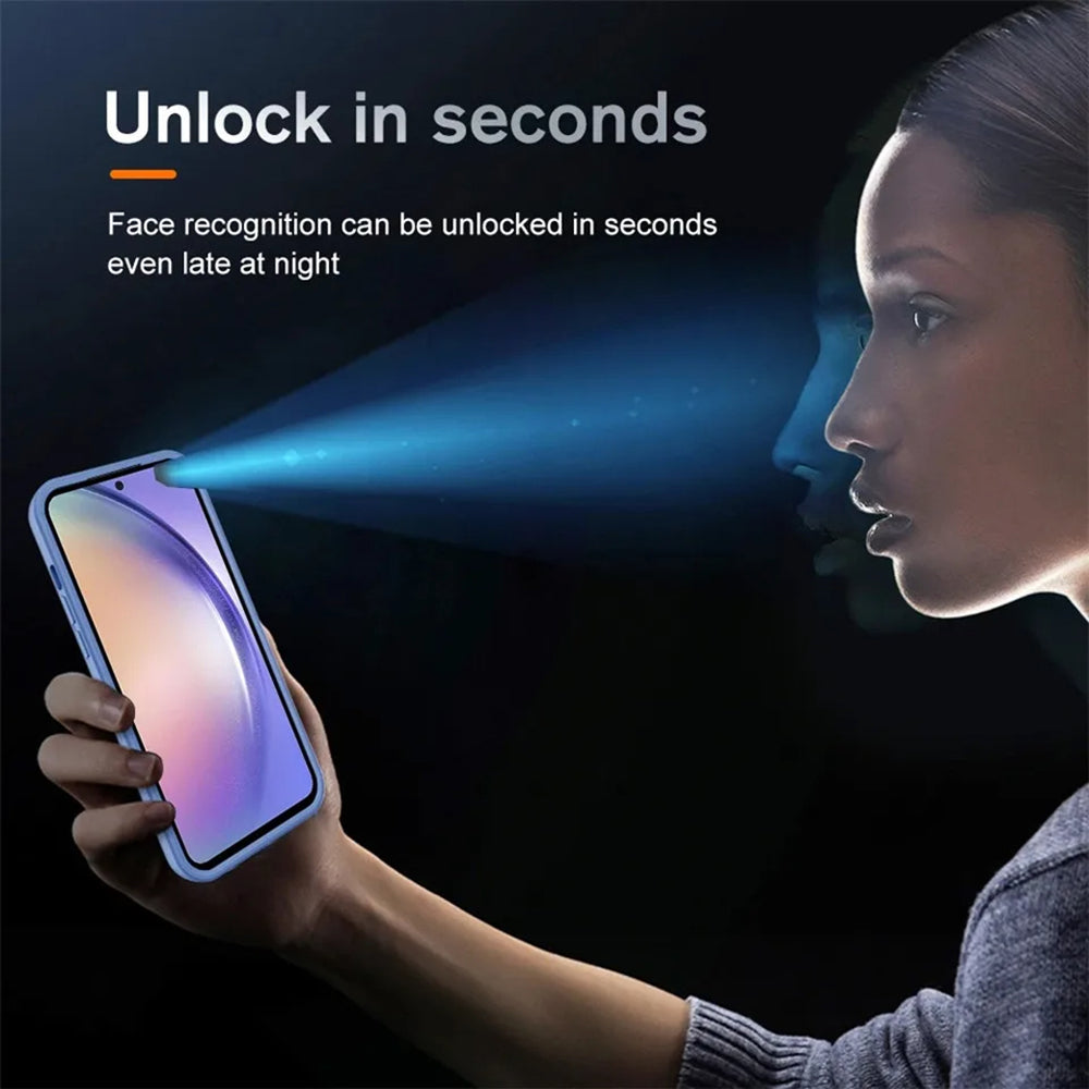 Folie de protectie Techsuit ColorVerse 360 Series + compatibil cu Samsung Galaxy A54, Albastru