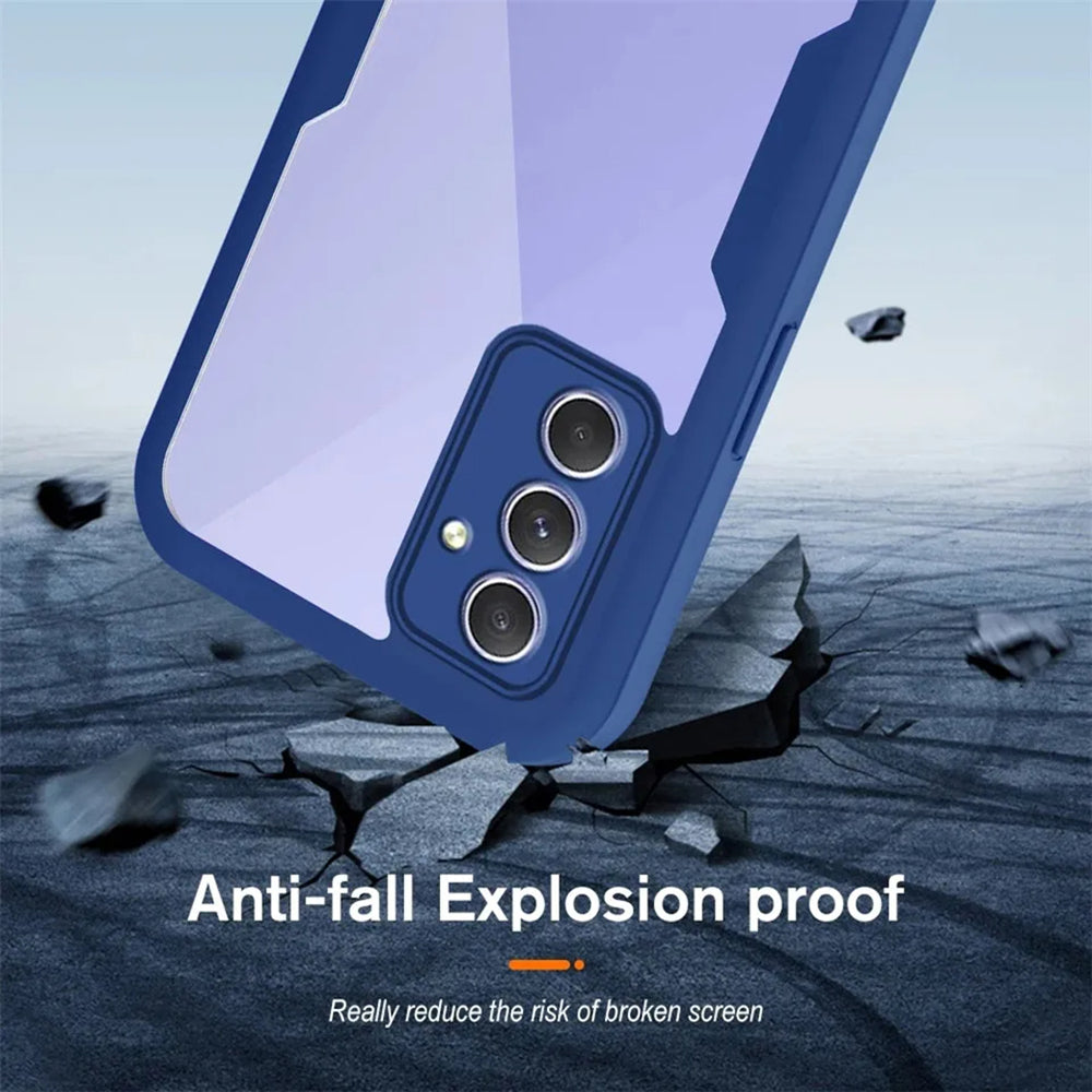 Folie de protectie Techsuit ColorVerse 360 Series + compatibil cu Samsung Galaxy A54, Albastru