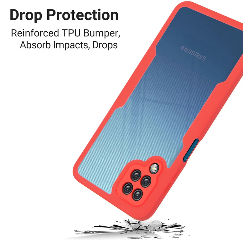 Husă + folie Techsuit pentru Galaxy A12, neagră
