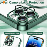 Husa de protectie Techsuit Luxury Crystal MagSafe compatibil cu iPhone 14 Pro Max, Deep Green