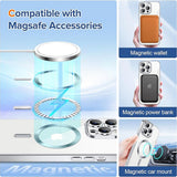 Husa de protectie Techsuit Luxury Crystal MagSafe compatibil cu iPhone 14 Pro, Argintiu