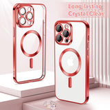 Husa de protectie Techsuit Luxury Crystal MagSafe compatibil cu iPhone 14 Pro, Rosu