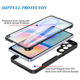Folie de protectie Techsuit ColorVerse 360 Series + compatibil cu Samsung Galaxy A34 5G, Negru
