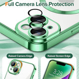 Husa de protectie Techsuit Luxury Crystal MagSafe compatibil cu iPhone 14 Plus, Verde Deschis