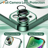 Husa de protectie Techsuit Luxury Crystal MagSafe compatibil cu iPhone 14 Plus, Deep Green