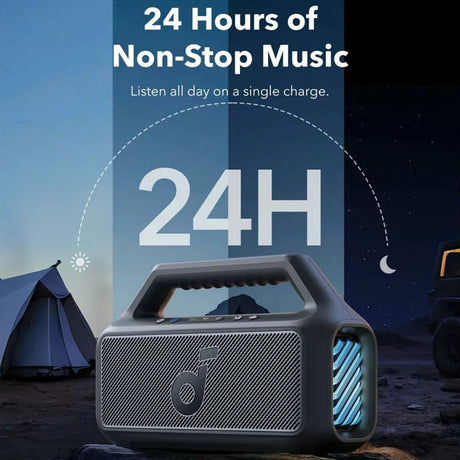 Casti Anker Wireless Speaker Soundcore Boom 2 (A3138011), Bluetooth 5.3, RGB Lights, IPX7, BassUp, Negru