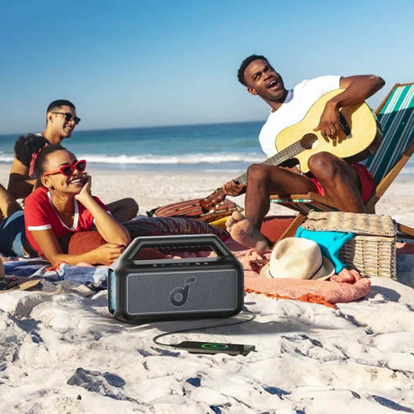 Casti Anker Wireless Speaker Soundcore Boom 2 (A3138011), Bluetooth 5.3, RGB Lights, IPX7, BassUp, Negru
