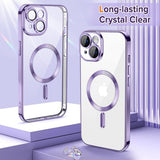 Husa de protectie Techsuit Luxury Crystal MagSafe compatibil cu iPhone 14, Mov