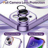 Husa de protectie Techsuit Luxury Crystal MagSafe compatibil cu iPhone 14, Mov