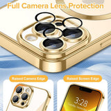 Husa de protectie Techsuit Luxury Crystal MagSafe compatibil cu iPhone 13 Pro Max, Auriu