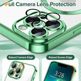 Husa de protectie Techsuit Luxury Crystal MagSafe compatibil cu iPhone 13 Pro, Verde Deschis