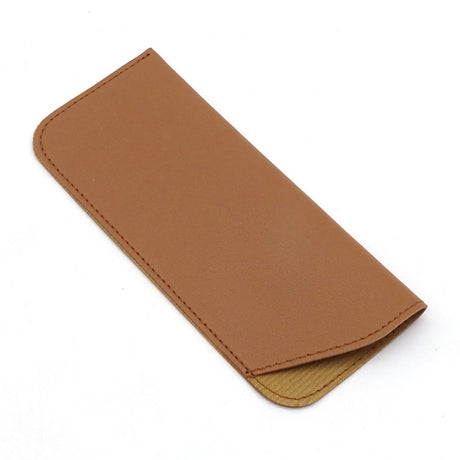 Techsuit Glasses Case (ETSP8), Slim Design, 175 x 75mm, Light Brown