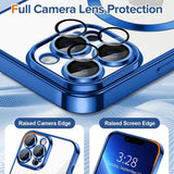 Husa de protectie Techsuit Luxury Crystal MagSafe compatibil cu iPhone 13 Pro, Albastru