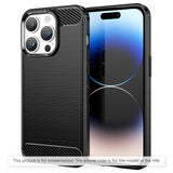 Husa de protectie Techsuit Carbon Silicone compatibil cu iPhone 17 Pro / iPhone 18 Pro, Negru