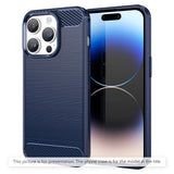 Husa de protectie Techsuit Carbon Silicone compatibil cu iPhone 17 Pro / iPhone 18 Pro, Albastru