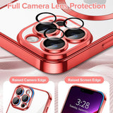 Husa de protectie Techsuit Luxury Crystal MagSafe compatibil cu iPhone 13 Pro, Rosu