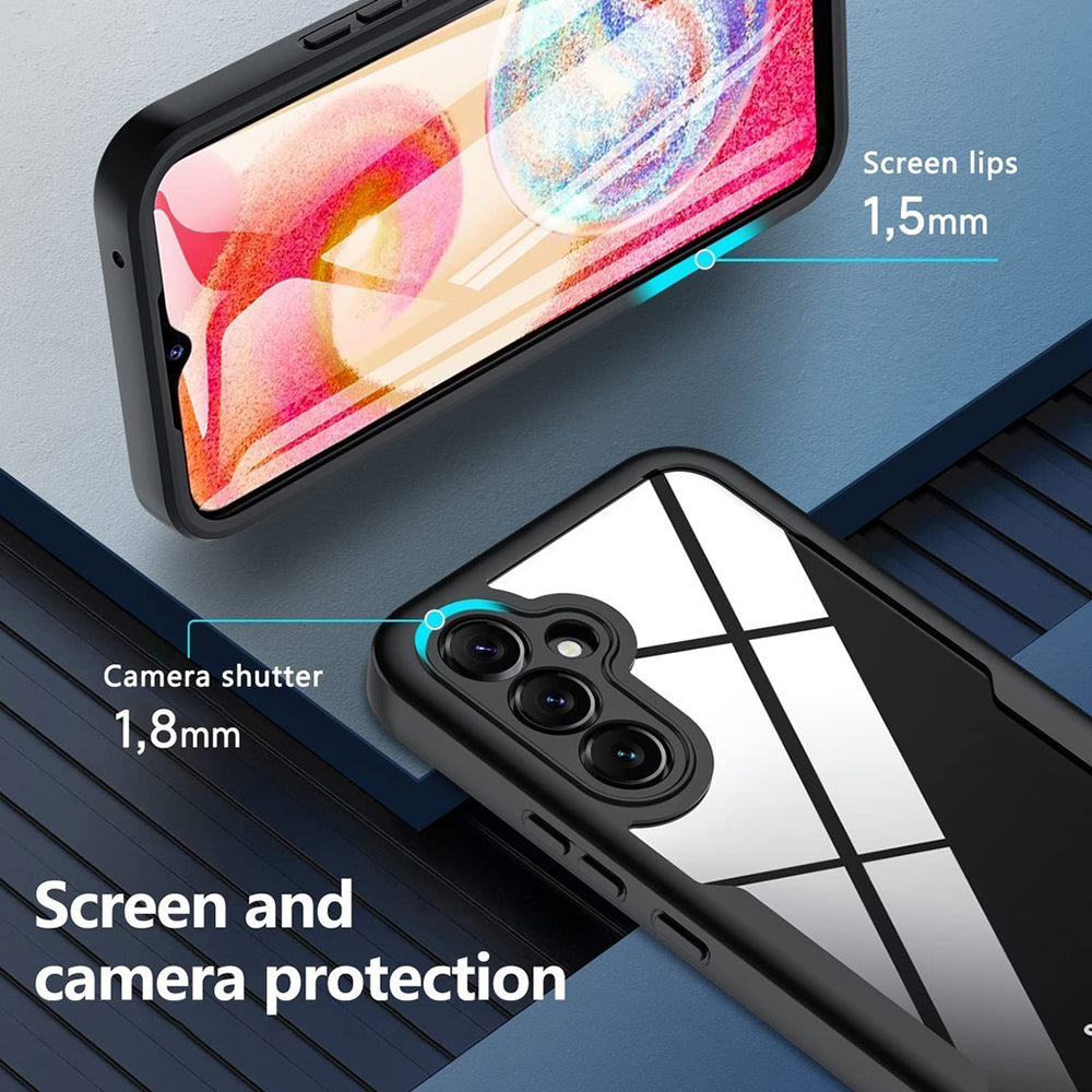 Folie de protectie Techsuit ColorVerse 360 Series + compatibil cu Samsung Galaxy S24 Plus, Albastru