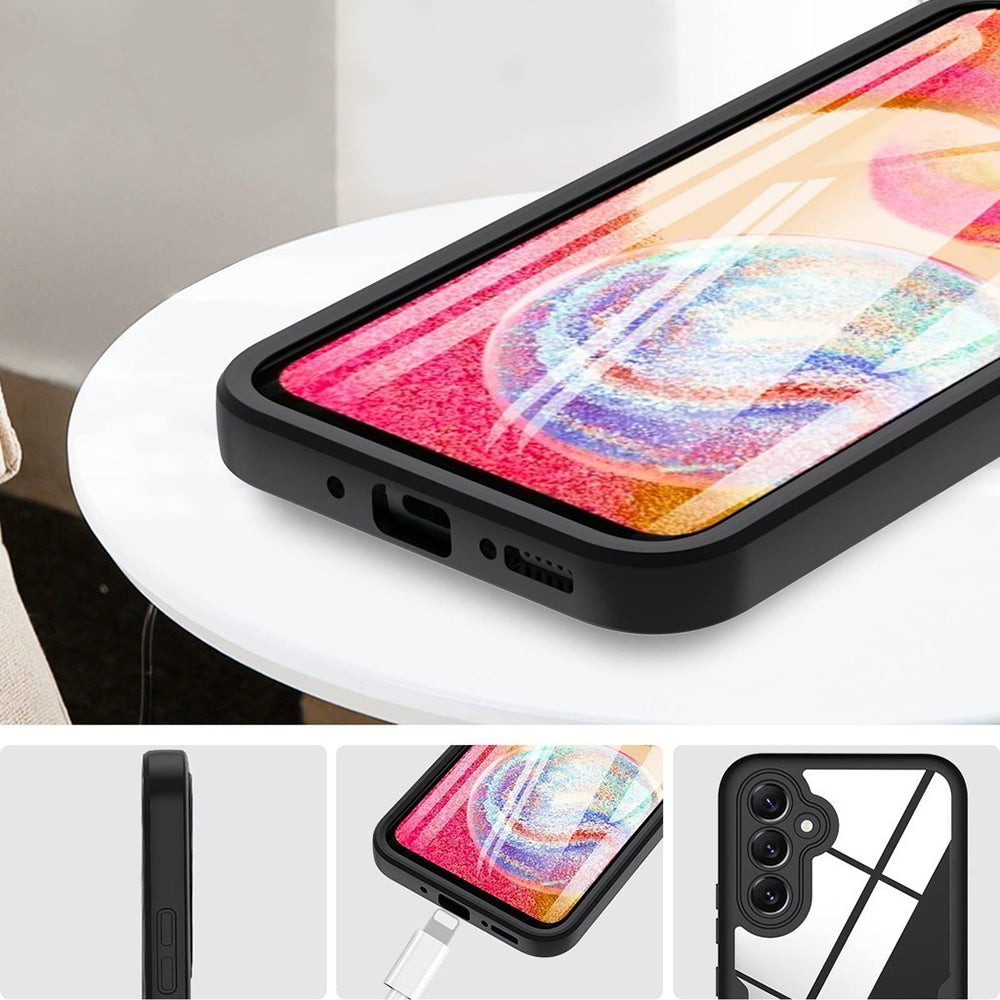 Folie de protectie Techsuit ColorVerse 360 Series + compatibil cu Samsung Galaxy S24 Plus, Roz