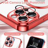 Husa de protectie Techsuit Luxury Crystal MagSafe compatibil cu iPhone 12 Pro, Rosu