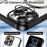 Husa de protectie Techsuit Luxury Crystal MagSafe compatibil cu iPhone 12 Pro Max, Negru