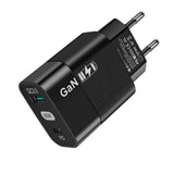 Incarcator Techsuit (CHPD131), GaN, USB, Type-C, Fast Charge, 65W, Negru