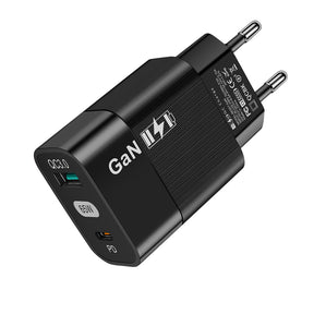 Incarcator Techsuit (CHPD131), GaN, USB, Type-C, Fast Charge, 65W, Negru