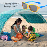 Techsuit Sunglasses Polarised (8192-C1), for Babies, Verde / Pink